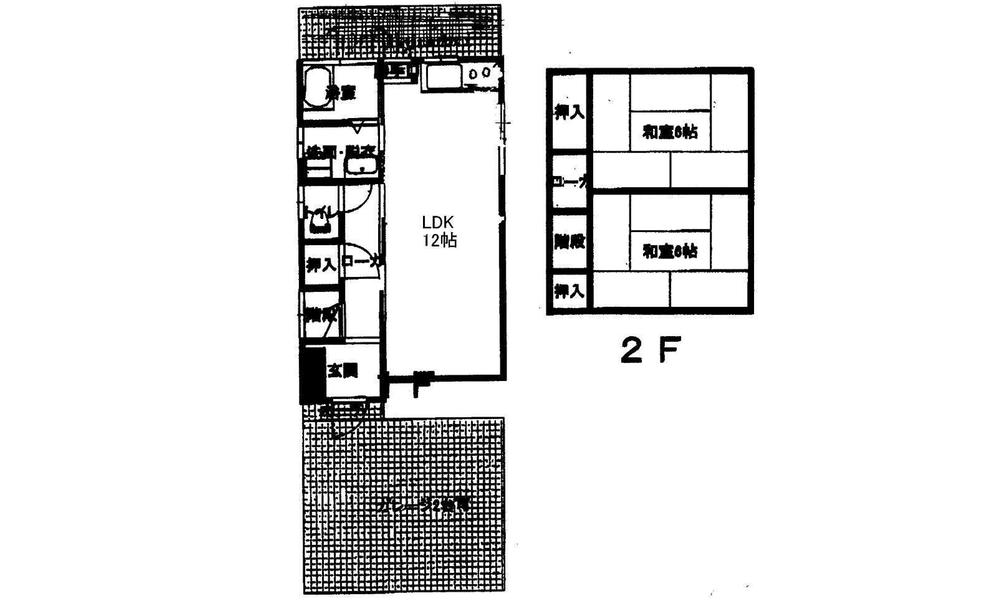 Floor plan. 10.8 million yen, 2LDK, Land area 81 sq m , Building area 56.23 sq m