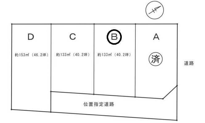 Compartment figure. Land price 23,900,000 yen, It is with a land area of ​​133 sq m building conditions.