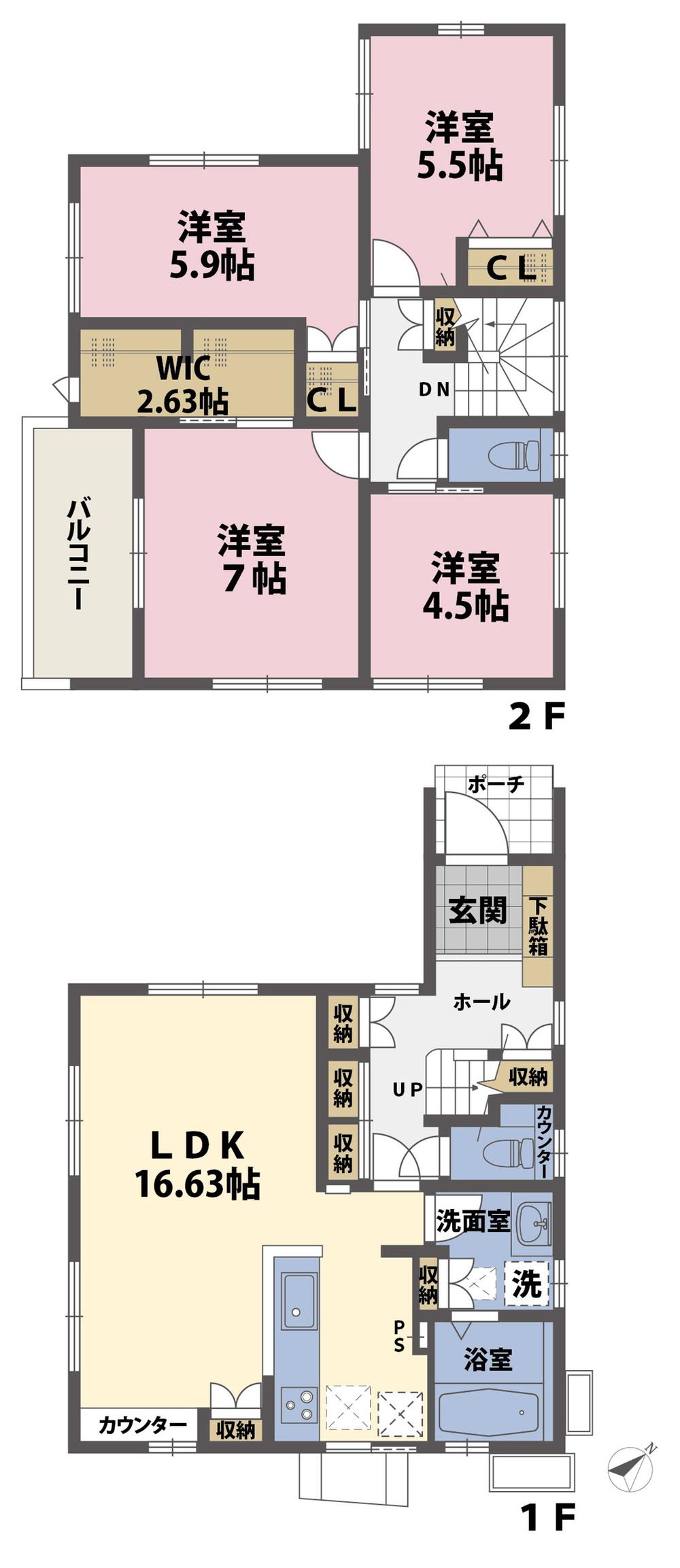Floor plan. (No.1), Price 28,980,000 yen, 4LDK, Land area 100 sq m , Building area 95.98 sq m