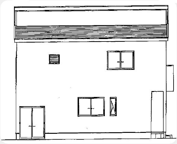 Rendering (appearance). West side elevational view