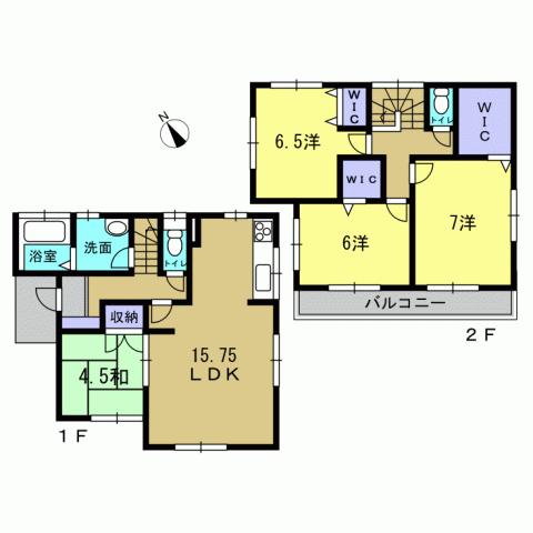 Floor plan. 31,900,000 yen, 4LDK, Land area 146.8 sq m , Building area 98.14 sq m 4LDK