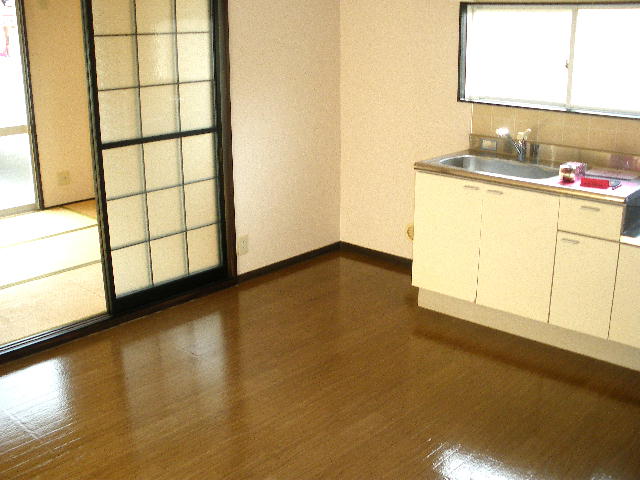 Kitchen. Bright kitchen with a window