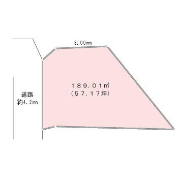 Compartment figure. Land price 10 million yen, Land area 189.01 sq m