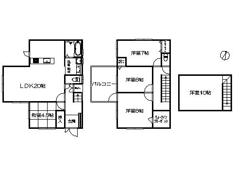 Floor plan. 26,800,000 yen, 4LDK, Land area 188.91 sq m , Building area 115.93 sq m   ※ Floor Plan current state priority