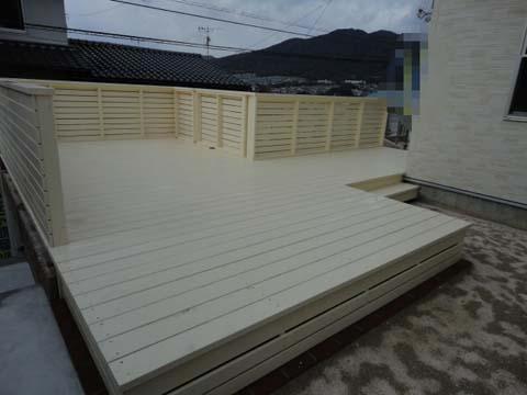Local appearance photo. Wood deck