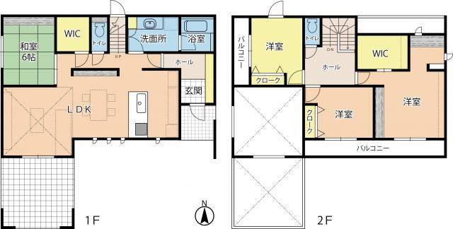 Floor plan. 23,900,000 yen, 4LDK, Land area 182.24 sq m , Building area 121.73 sq m