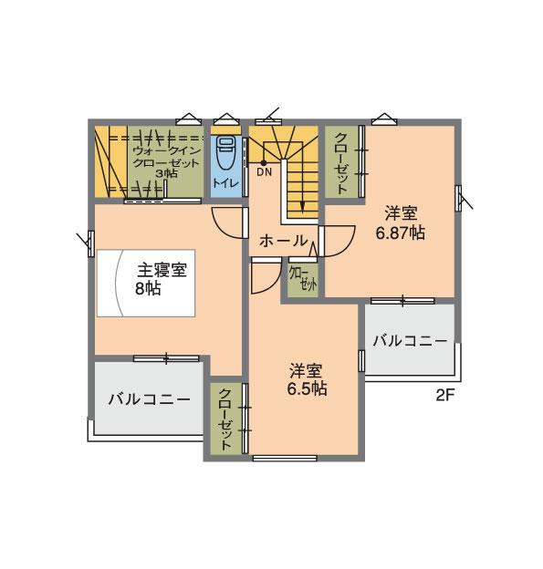 Other. 2 Kaikan floor plan. Such as WIC and hall closet of the master bedroom, Enhancement accommodated. Two places of the balcony is also useful to dry laundry and bedding. 
