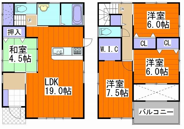 Floor plan. 34,800,000 yen, 4LDK, Land area 138.33 sq m , Building area 110.78 sq m