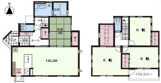 Other. Floor plan is, Type that can be used to connect the living room and Japanese-style. LDK is, You can use very bright because it faces the south. 