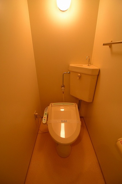 Toilet.  ☆ It is a restroom space ☆