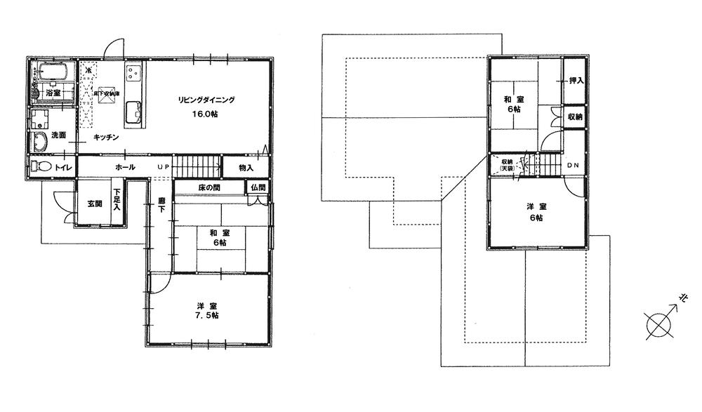 Floor plan. 24,800,000 yen, 4LDK, Land area 209.86 sq m , Building area 100.19 sq m