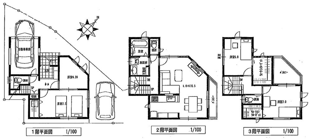 Floor plan. (6), Price 43,800,000 yen, 4LDK, Land area 85.24 sq m , Building area 116.64 sq m