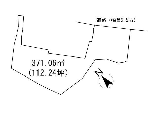 Compartment figure. Land price 3.9 million yen, Land area 371.06 sq m