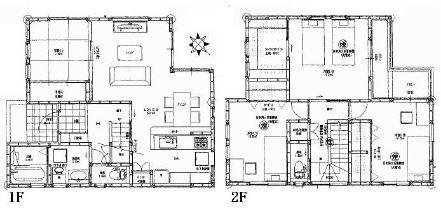 Floor plan. 35,500,000 yen, 4LDK, Land area 125.33 sq m , Building area 107.64 sq m
