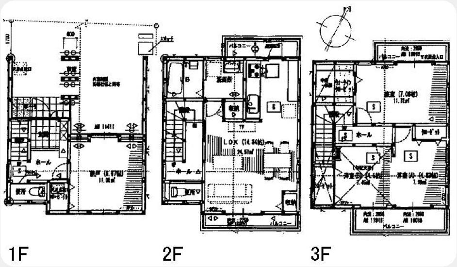 Floor plan. 38,800,000 yen, 3LDK + S (storeroom), Land area 68.21 sq m , Building area 117.59 sq m