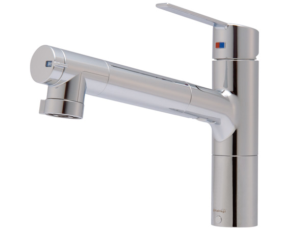Kitchen.  [Water purifier integrated shower faucet] Adopt a delicious water can be used at any time water purifier with a shower faucet. Adjustment of the amount of water and the water temperature, In one-touch switching of clean water and tap water, This is useful, such as the time of cooking.