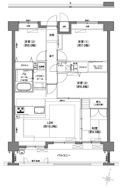 Floor: 4LDK, occupied area: 78.37 sq m, Price: 30.4 million yen