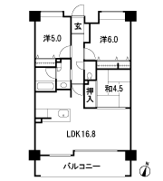Floor: 3LDK, occupied area: 68.63 sq m, Price: 25,200,000 yen ・ 26.5 million yen