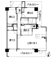 Floor: 4LDK, occupied area: 86.25 sq m, Price: 32.6 million yen