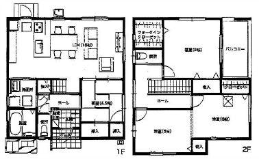 Floor plan. 23.8 million yen, 4LDK + S (storeroom), Land area 126.11 sq m , Building area 102.38 sq m floor plan