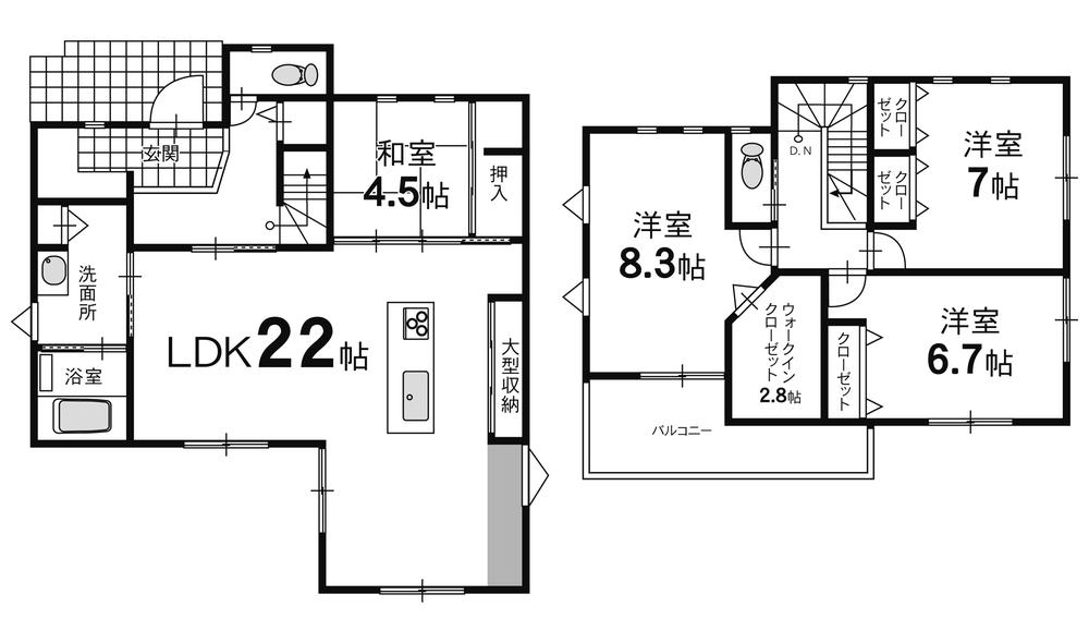 Floor plan. 29,800,000 yen, 4LDK, Land area 346.66 sq m , Building area 120.07 sq m