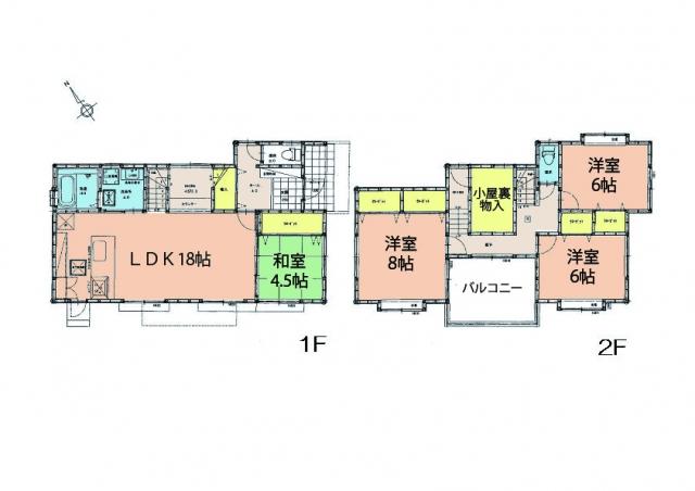 Floor plan. 25.6 million yen, 4LDK, Land area 268.94 sq m , Building area 109.46 sq m