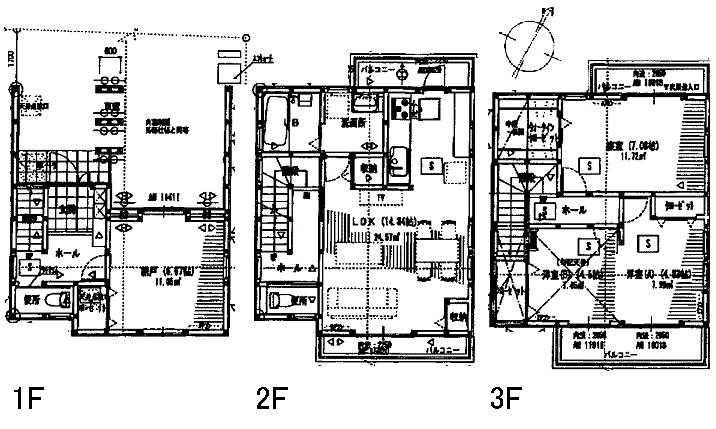 Floor plan. 38,500,000 yen, 4LDK + S (storeroom), Land area 68.21 sq m , Building area 117.59 sq m