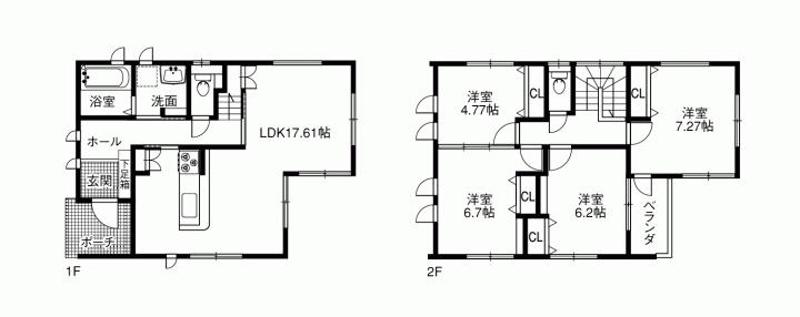 Floor plan. 34 million yen, 4LDK, Land area 116.23 sq m , Building area 100.03 sq m