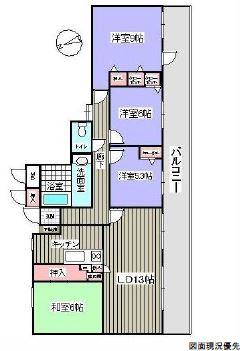 Floor plan. 4LDK, Price 24,800,000 yen, Occupied area 95.53 sq m , Balcony area 25.07 sq m floor plan