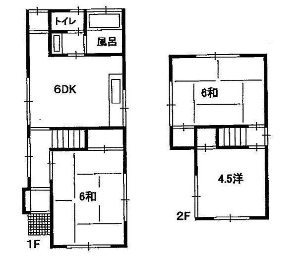 Floor plan. 4 million yen, 3DK, Land area 82.73 sq m , Building area 50.11 sq m