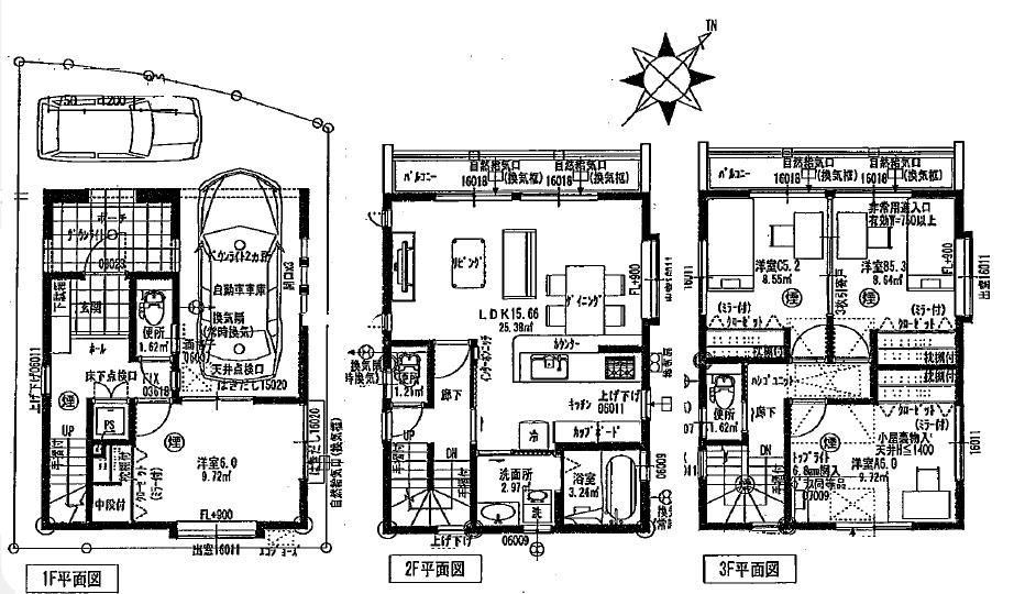 Floor plan. 38,800,000 yen, 4LDK, Land area 65.69 sq m , Building area 114.48 sq m