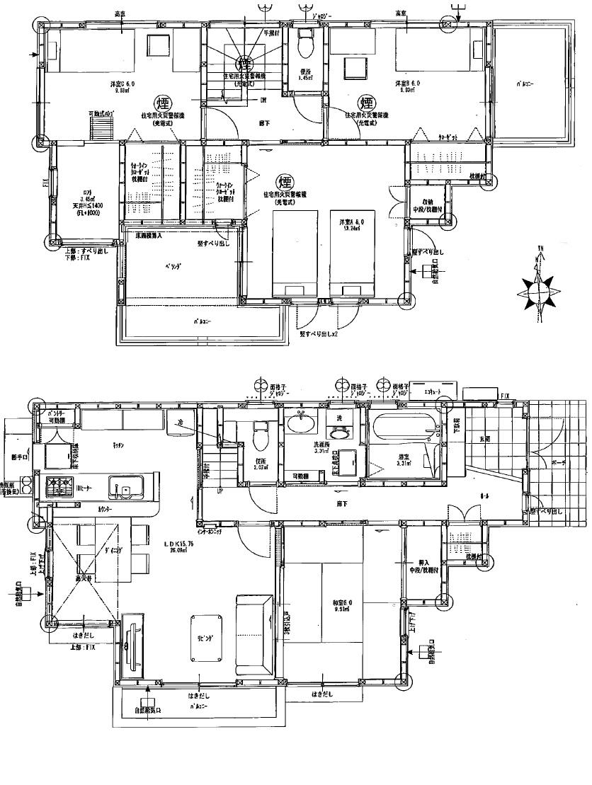 Floor plan. 26,800,000 yen, 4LDK, Land area 146.14 sq m , Building area 107.43 sq m