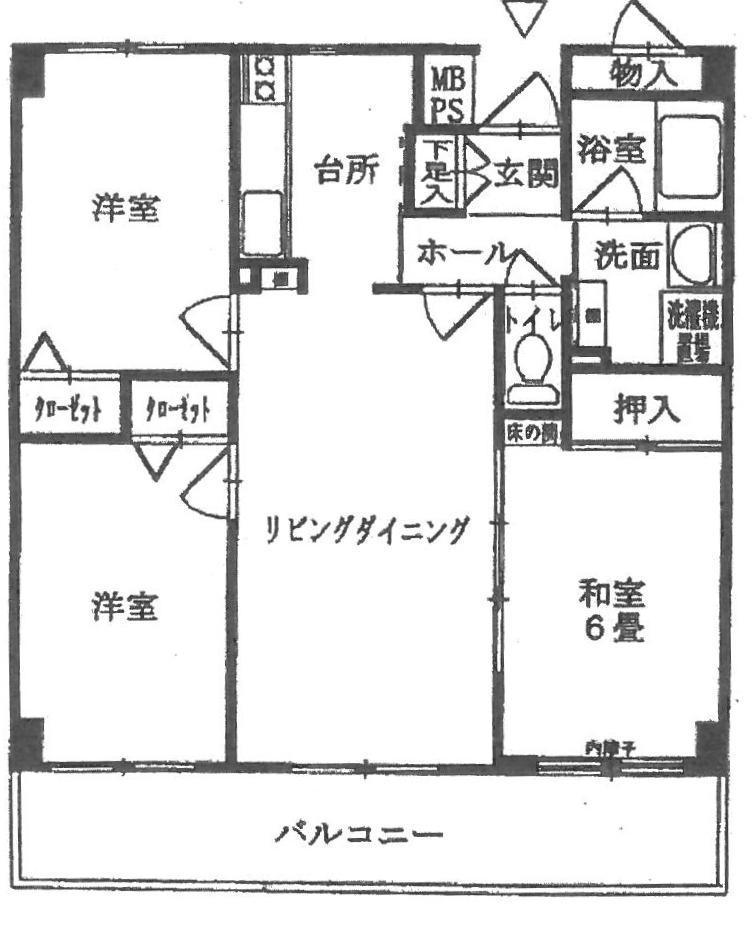 Floor plan. 3LDK, Price 16.5 million yen, Occupied area 65.85 sq m , Balcony area 11.62 sq m current state priority