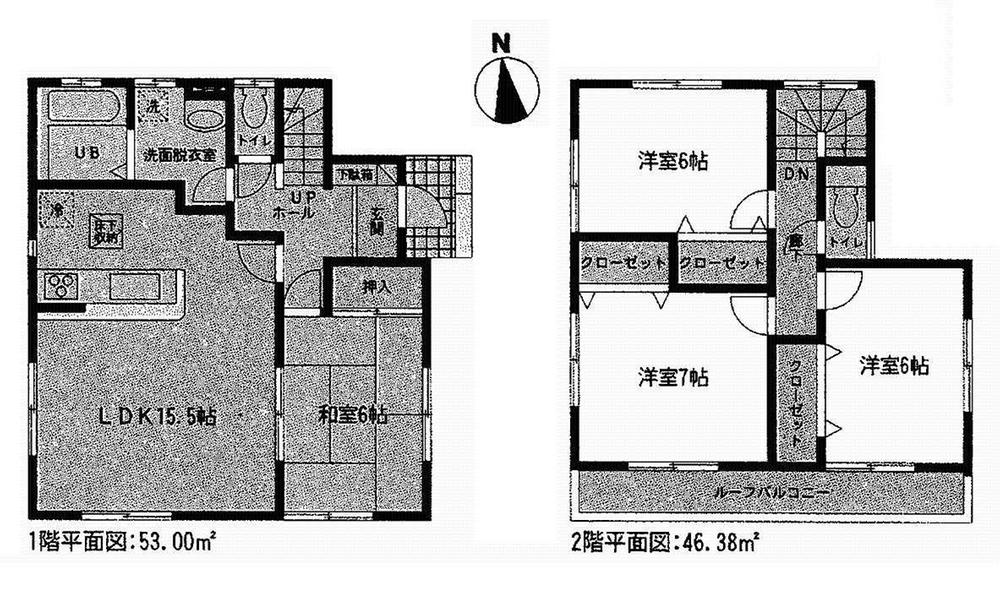 Floor plan. 24,300,000 yen, 4LDK, Land area 160.05 sq m , Building area 99.38 sq m