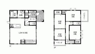 Floor plan. 23.8 million yen, 4LDK, Land area 153.11 sq m , Building area 101.85 sq m