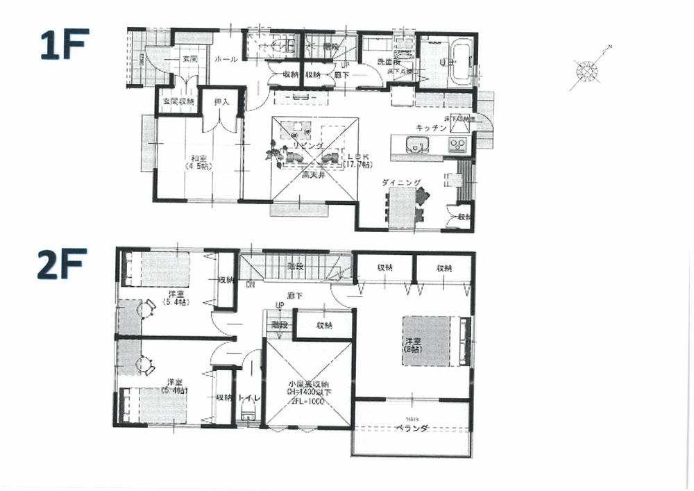 Floor plan. 29,800,000 yen, 4LDK, Land area 131.78 sq m , Building area 105.73 sq m