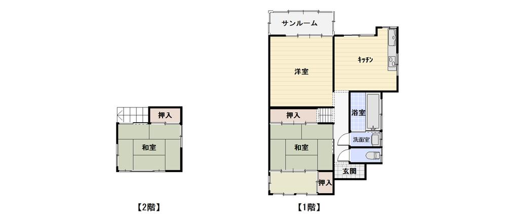 Floor plan. 4.5 million yen, 3DK, Land area 112.33 sq m , Building area 53.08 sq m