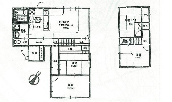 Floor plan. 24,800,000 yen, 4LDK, Land area 209.86 sq m , Building area 100.17 sq m