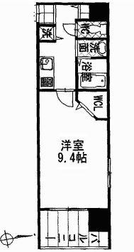 Floor plan. 1K, Price 10.5 million yen, Occupied area 29.82 sq m , Balcony area 5.34 sq m floor plan
