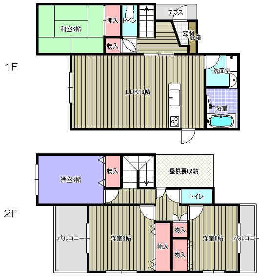 Floor plan. 42,800,000 yen, 4LDK, Land area 179.47 sq m , Building area 113.43 sq m drawing current state priority