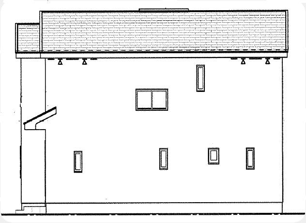 Rendering (appearance). North side elevational view