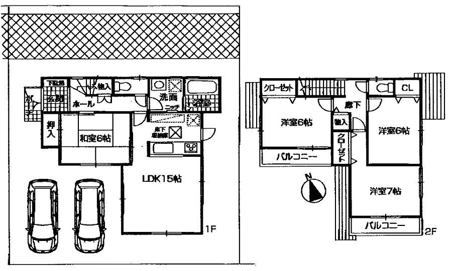 Floor plan. 26,300,000 yen, 4LDK, Land area 162.93 sq m , Building area 94.47 sq m