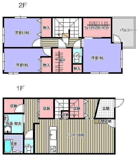 Floor plan. 34,800,000 yen, 3LDK + S (storeroom), Land area 100.6 sq m , Building area 100.6 sq m drawing current state priority