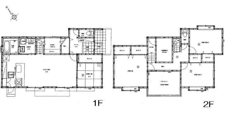 Floor plan. 25.6 million yen, 4LDK + S (storeroom), Land area 268.94 sq m , Building area 109.46 sq m