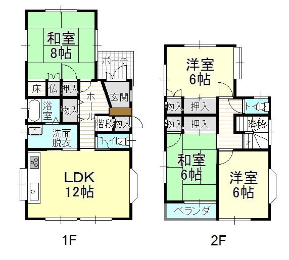 Floor plan. 12 million yen, 4LDK, Land area 119.88 sq m , Building area 95.22 sq m