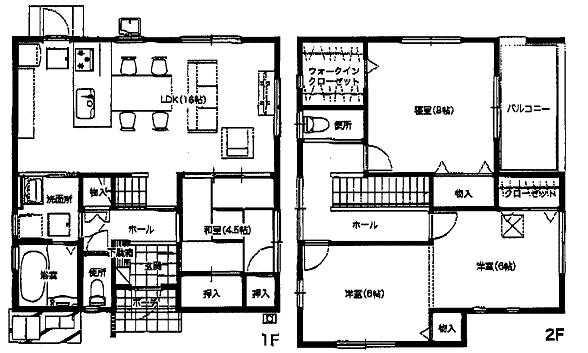 Floor plan. 23.8 million yen, 4LDK, Land area 126.11 sq m , Building area 102.38 sq m