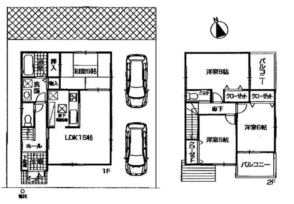 Floor plan. 24,800,000 yen, 4LDK, Land area 146.09 sq m , Building area 95.58 sq m