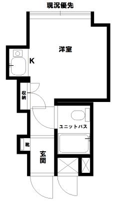 Floor plan. Price 2.6 million yen, Occupied area 15.87 sq m
