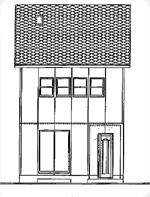 Rendering (appearance). West side elevational view