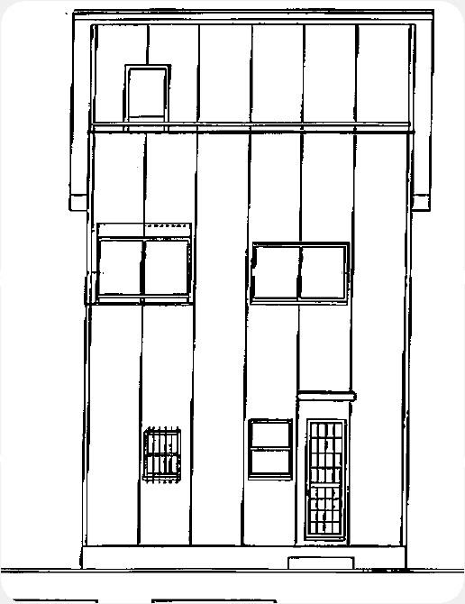 Rendering (appearance). East side elevational view